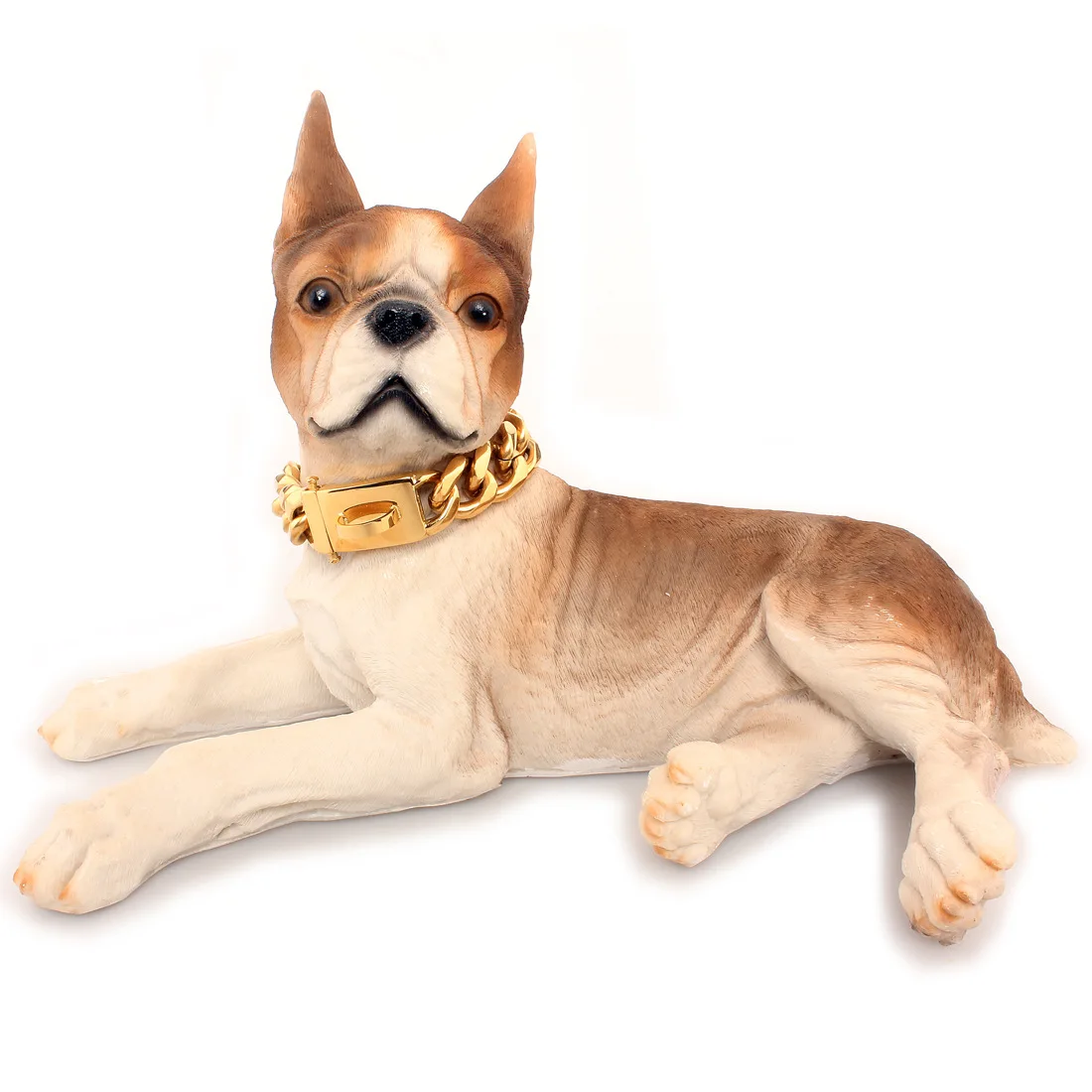 Online Collare Per Cuccioli A Catena In Oro Per Cani Da Compagnia Collare Per Bulldog In Acciaio Inossidabile 316L 19mm Piccolo Cane Medio Grande