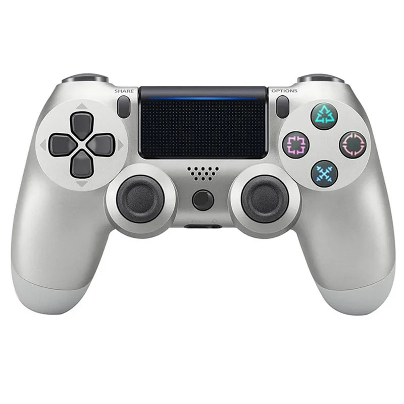Wireless Silver Bluetooth беспроводной/проводной джойстик для PS4 контроллер подходит для Mando ps4 консоль для Playstation Dualshock 4 геймпад для PS3 - Цвет: Wireless Silver