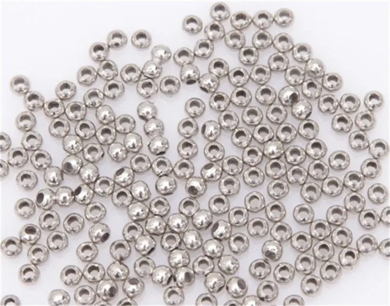 

1000pcs/lot 3mm Round Spacer Beads For Jewelry Making Bracelets Necklace DIY Metal Bead Jewelry Accessories Wholesale