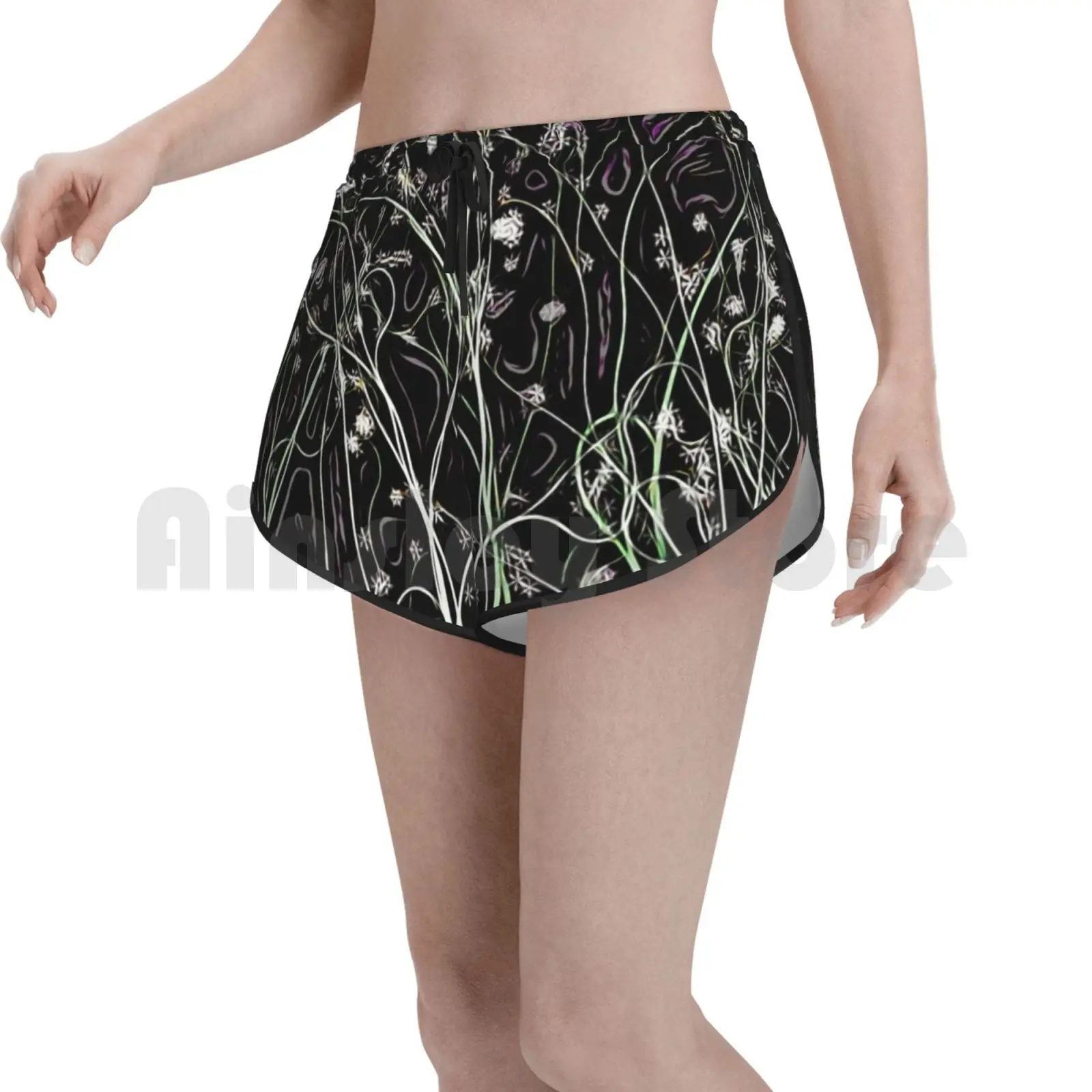 

Женские пляжные шорты для плавания The Forest, шорты с изображением леса, дерева трес, ветвей, листьев, природного леса, Джон пэтсфилд, абстрактна...