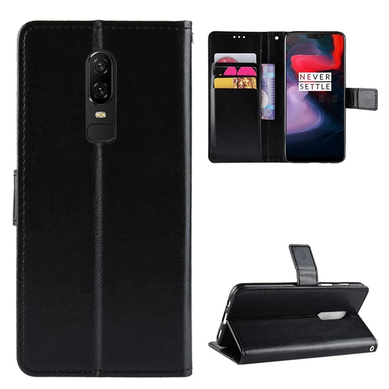Роскошный кожаный чехол-кошелек UPaitou для телефона Oneplus 6 чехол с откидной крышкой