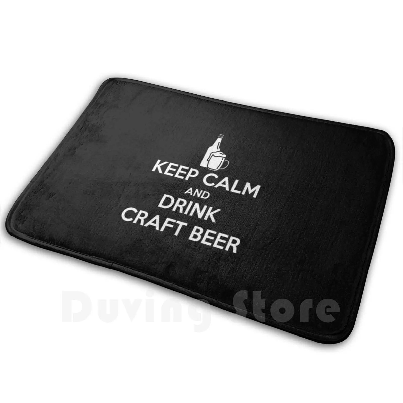 

Keep Calm Drink Beer Ipa Hoppy Home Brew Gift Idea Soft Non-Slip Mat Rug Carpet Cushion Beer Drinking Oktoberfest Beer