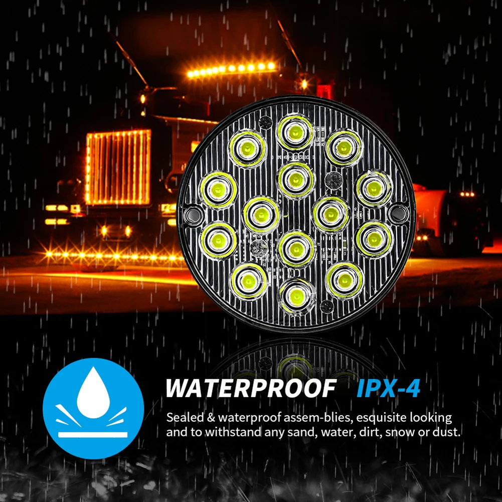 Светодиодный круглый боковый светильник 12 в 24 48 Вт балка для прожектора