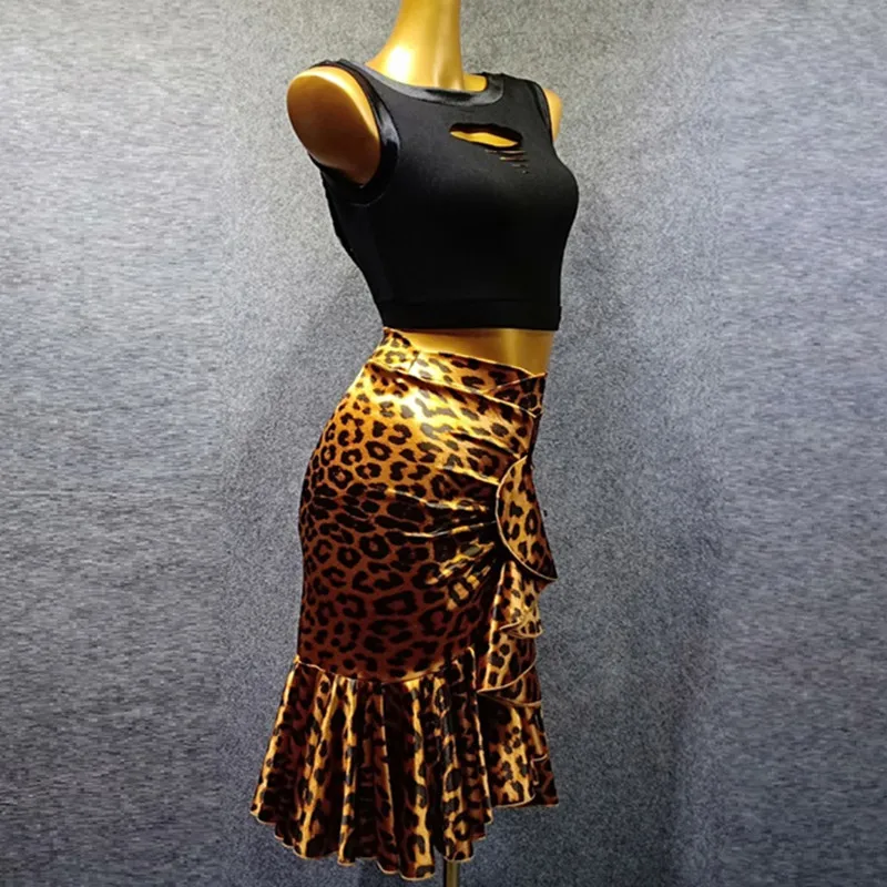 Топ для латинских танцев юбка Одежда современные танцевальные костюмы платье