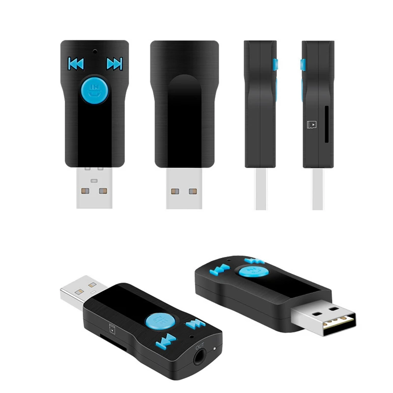 BC07 USB Bluetooth аудио приемник Автомобильный MP3 Handsfree адаптер плеер Поддержка карты