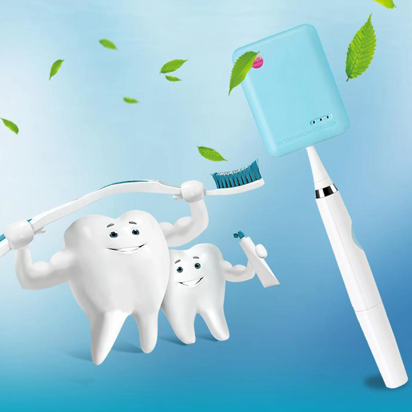 

Toothbrush Sanitizer Cleaner Disinfecion Box Storage Holder Battery powered