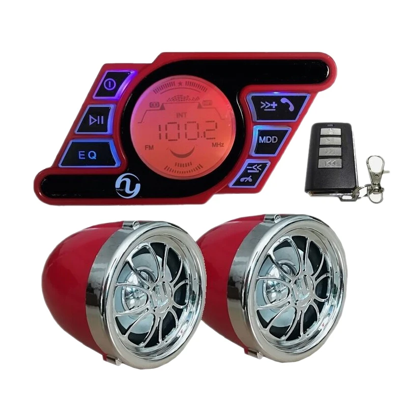 Водонепроницаемая Bluetooth Колонка для мотоцикла Fm радио mp3 - Цена: 1 937,96 руб.