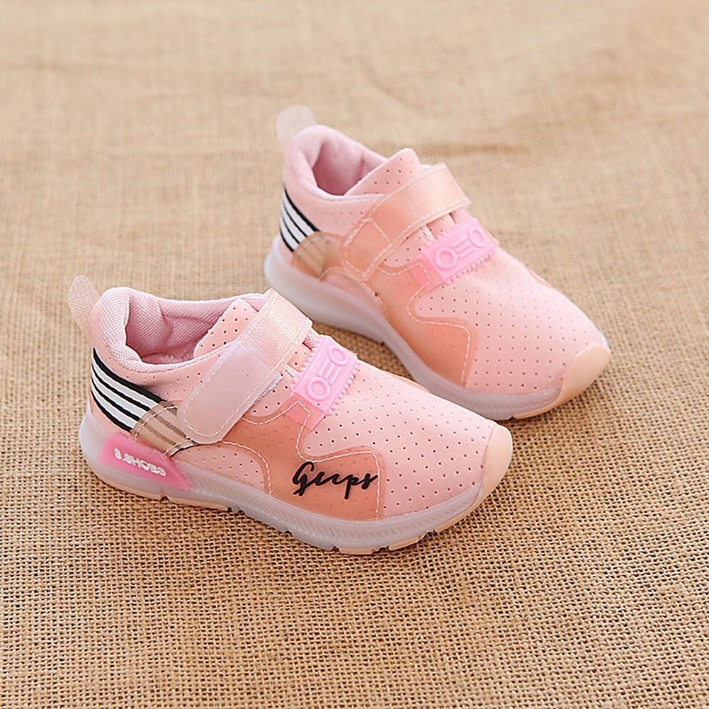 New Kids shoes Led shoes Casual Sport Running Shoes Sneakers Children Luminous Shoes Boys Girls Stripe Baby Non-slip Sneakers