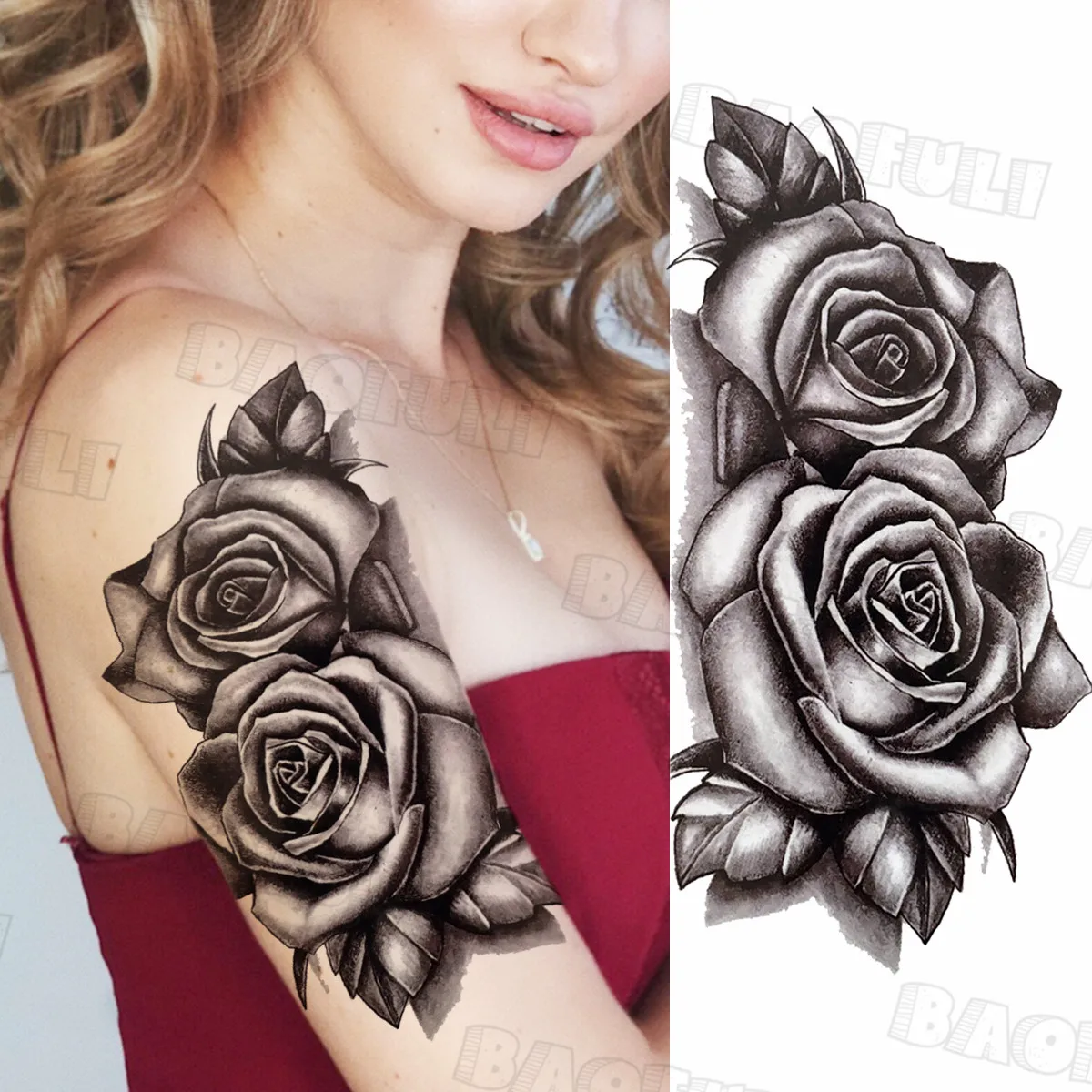 Реалистичные Птица с рисунком кота и цветочным принтом временные татуировки для