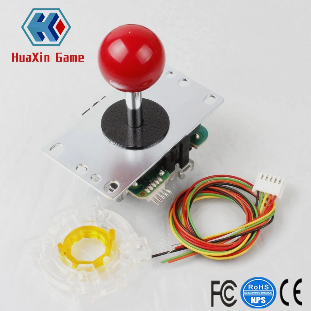 

2PCS Sanwa JLF - TP - 8YT Stick 8 Way 5Pin Handle + Sanwa GT-Y Octagonal Gate For Mame & Raspberry Pi & PS2 PS3 Xbox 360 DIY Kit