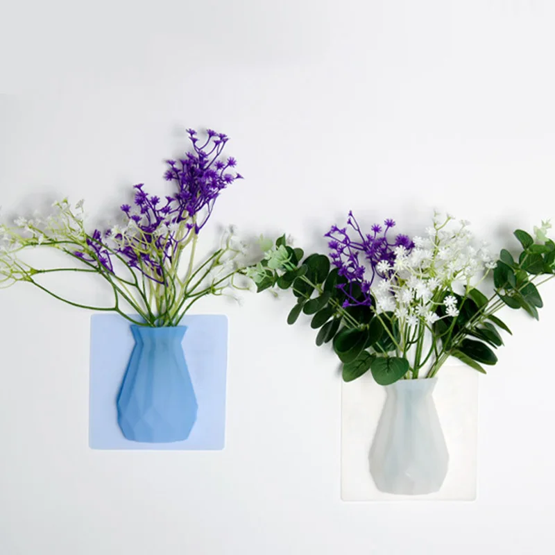 Настенная силиконовая наклейка для вазы настенная бесшовная волшебное стекло