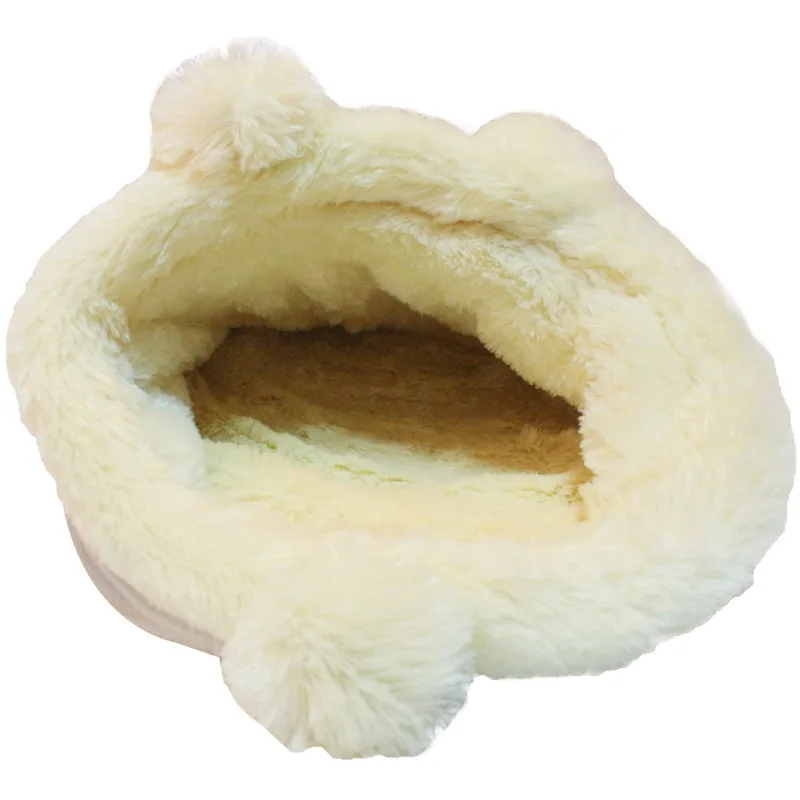 Теплые домашние тапочки для маленьких питомцев щенков кошек зимние пушистые