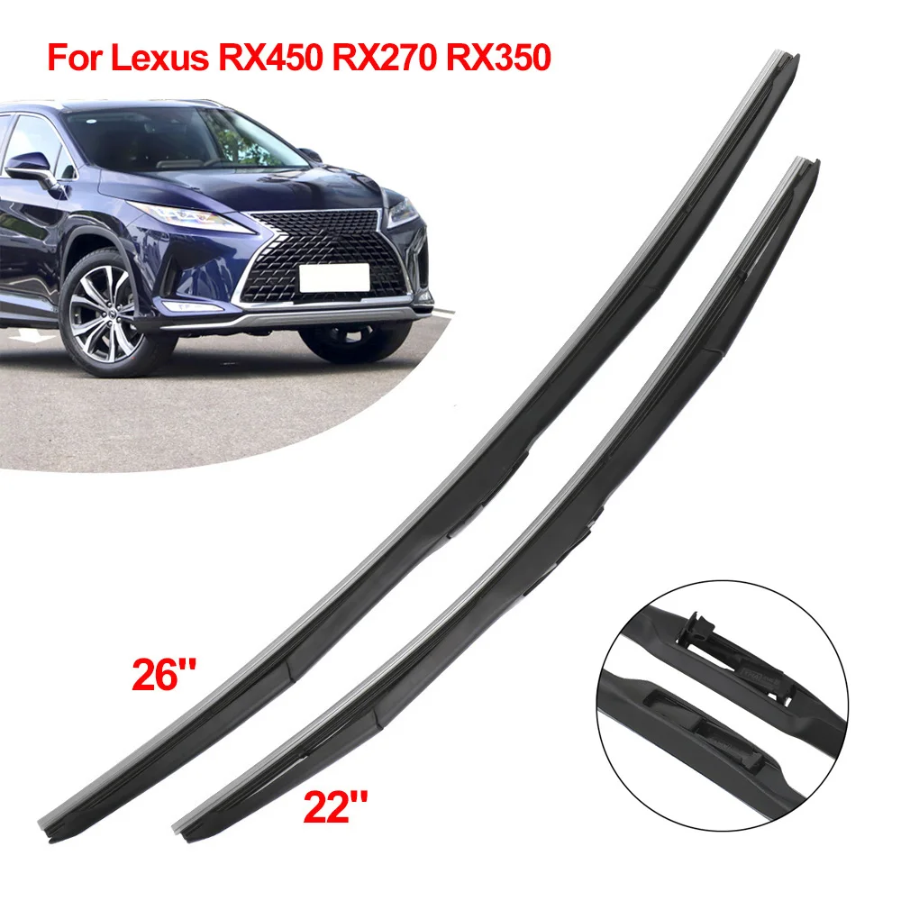 

Для Lexus RX450 RX270 RX350 лезвия очистителей лобового стекла автомобиля 22 "/26" комплект лобового стекла авто аксессуары замена без ошибок