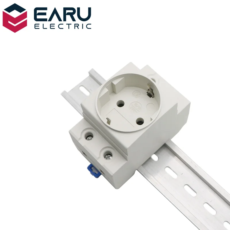 Модульное Крепление на Din-рейку розетка переменного тока стандарт ЕС 16 А 250 В