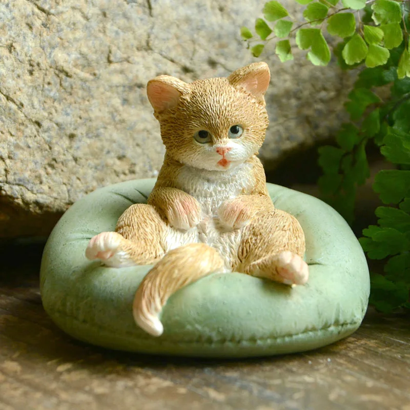 Повседневная коллекция фигурка милого котенка микро ландшафтное украшение