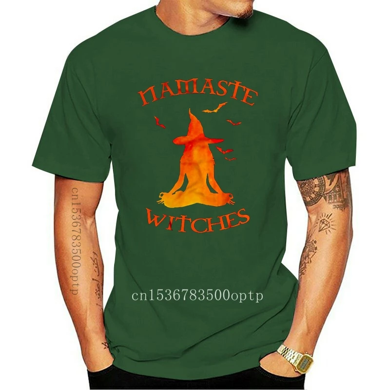 

Новая мужская футболка с надписью Namaste Witches Version2, женская и Мужская футболка