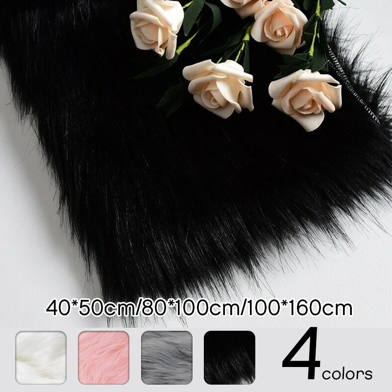 Пушистая длинная искусственная меховая ткань мягкая плюшевая для игрушек