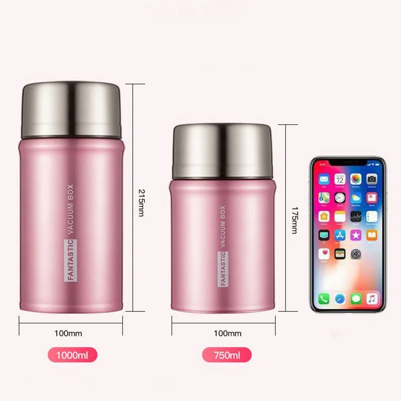 Ланч бокс Bento с вакуумной изоляцией 24 часа в сутки из нержавеющей стали 304|Коробки