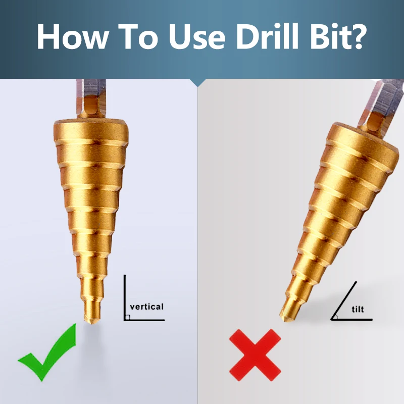 

4-32 mm 4-20 mm 4-12 mm Step Drill Bit HSS Titanium Coated Drilling Power Tools Metal Wood Hole Cutter Cone Drills Center Punch