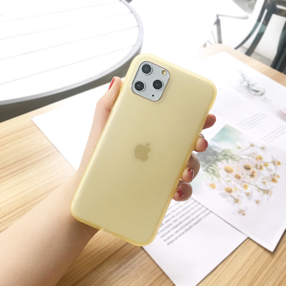 Прозрачный яркий однотонный чехол для телефона для iPhone 11 Pro Max X XR XS Max 6 6S 7 8 Plus Мягкая силиконовая задняя крышка на весь корпус Coque - Цвет: T1