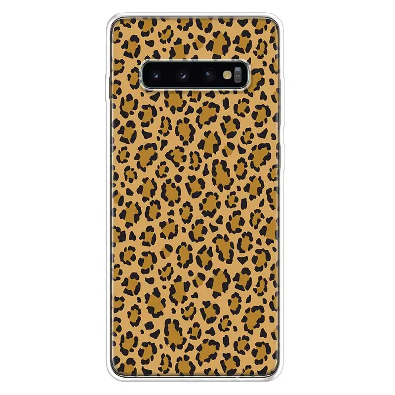 Чехол для телефона с леопардовым рисунком Samsung Galaxy A70 A50 Note 20 Ultra 10 Pro 9 8 A40 A30 A20E A10S A6 A7