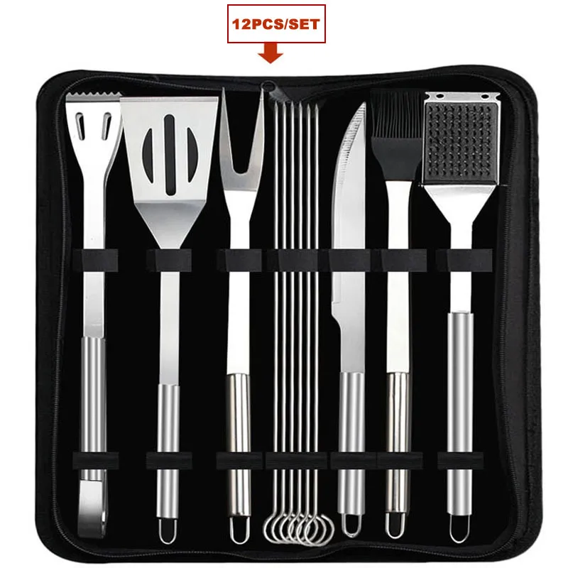 5 шт. Инструменты для барбекю аксессуары вилки из нержавеющей стали наклейки
