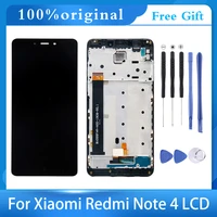 5 5for xiaomi redmi note 4x 4gb mtk lcd display touch screen glass panel digitizer with frame assembly note4x pro repair
