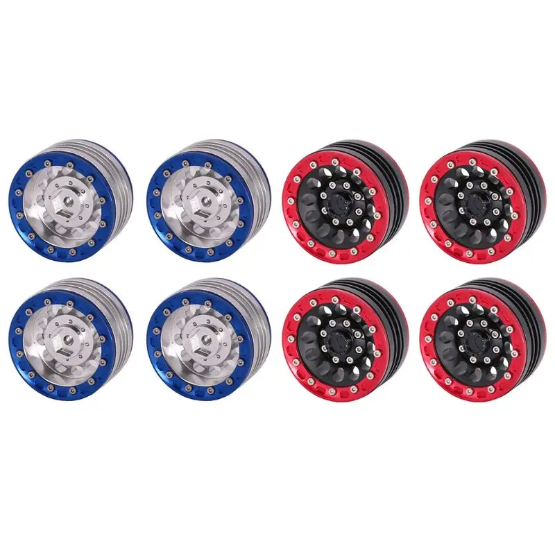 

4pcs/set 1.9in CNC Aluminum Alloy Beadlock Wheel Rim for TRX4 1/10 RC Crawler