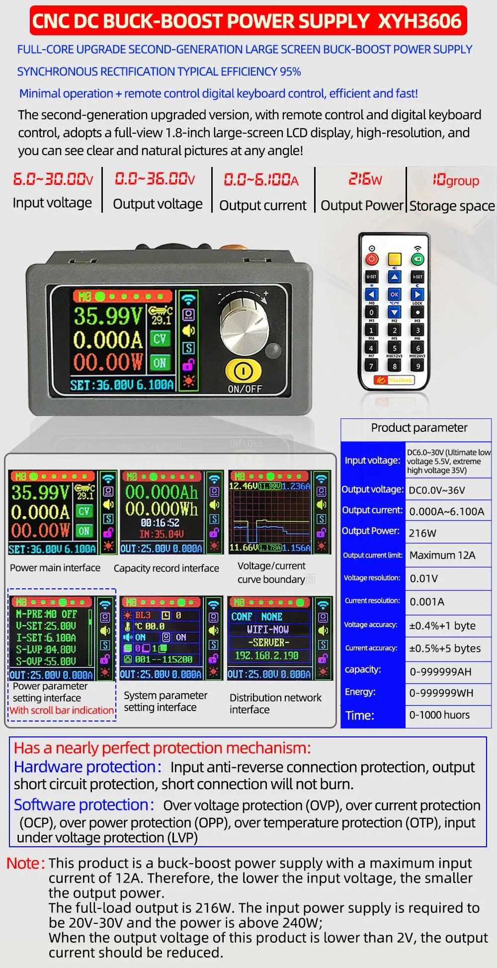 XY5008 DC Buck Converter CC CV 0-50V 8A 400W Power Module Adjustable Regulated laboratory power supply variable WIFF APP | Безопасность