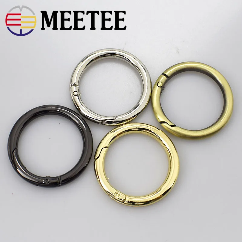 Металлическое кольцо D диаметром 32 мм открывающийся брелок с кожаным чехлом