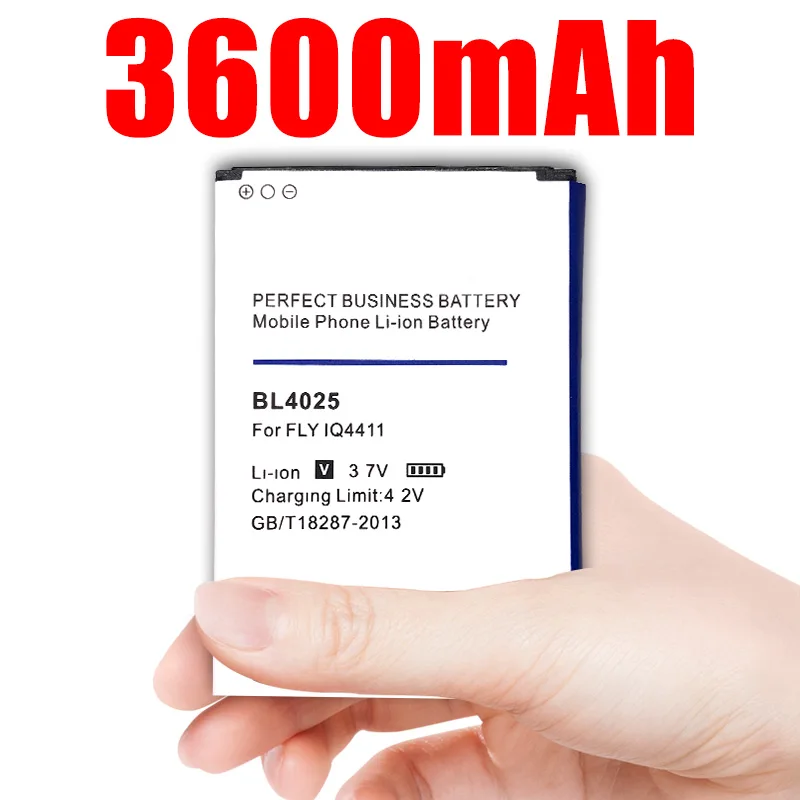 Новинка 3600 мАч Bl4025 Сменный аккумулятор для Fly Bl 4025 Iq4411 Iq 4411 аккумулятор батарея