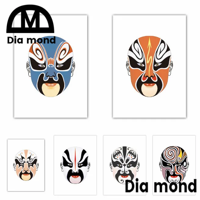Маска в китайском стиле сделай сам алмазная живопись вышивка крестиком