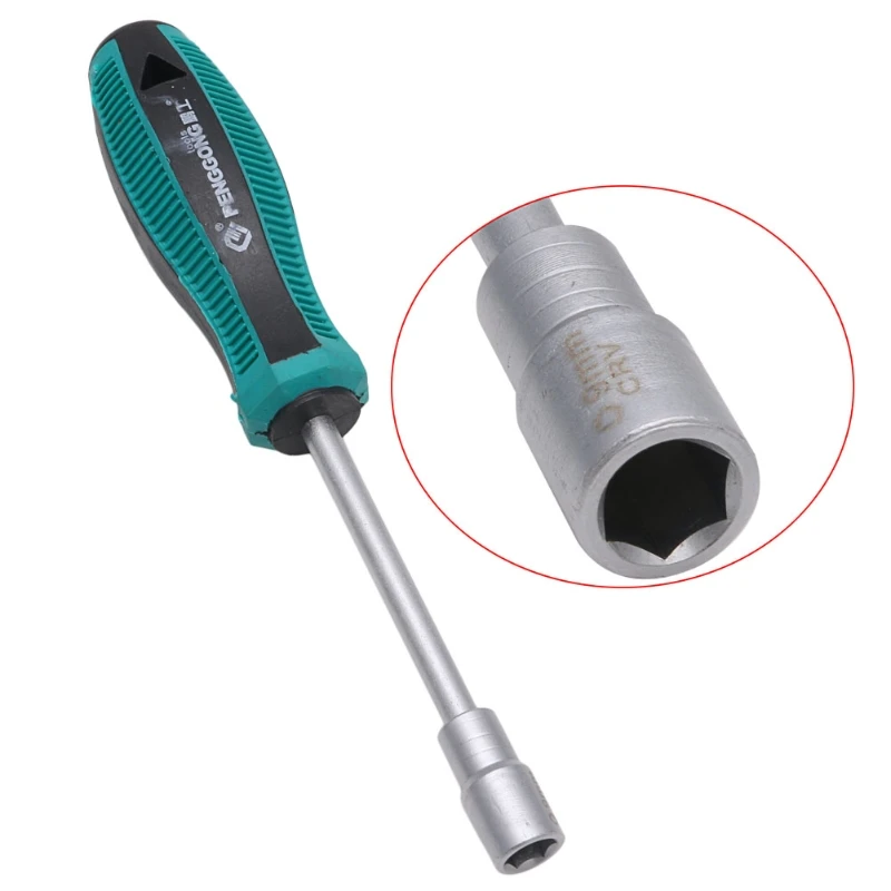 

Metal Socket Driver Wrench Screwdriver Hex Nut Key Nutdriver Hand Tool 13mm