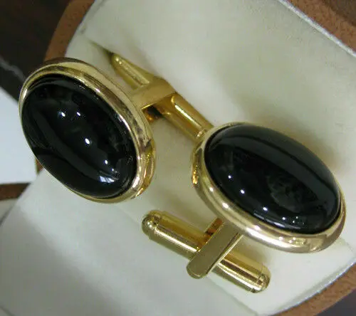 Natural Oval Agate / Emerald Gems Cufflinks Wedding Party Men Shirt Cuff Links | Украшения и аксессуары