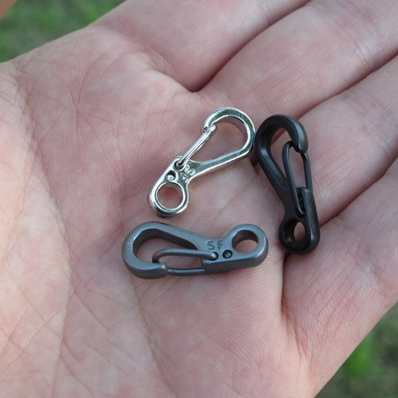

Mini-type Alloy Keychains Keyrings Carabiner Metal Hanging Buckle Snap Spring Clips Hook Camping Hiking Keychain Clip Key Chain