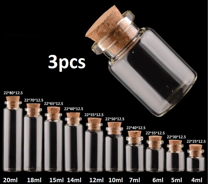 Мини бутылка маленькие стеклянные бутылки с пробкой прозрачная Желая сосуд для