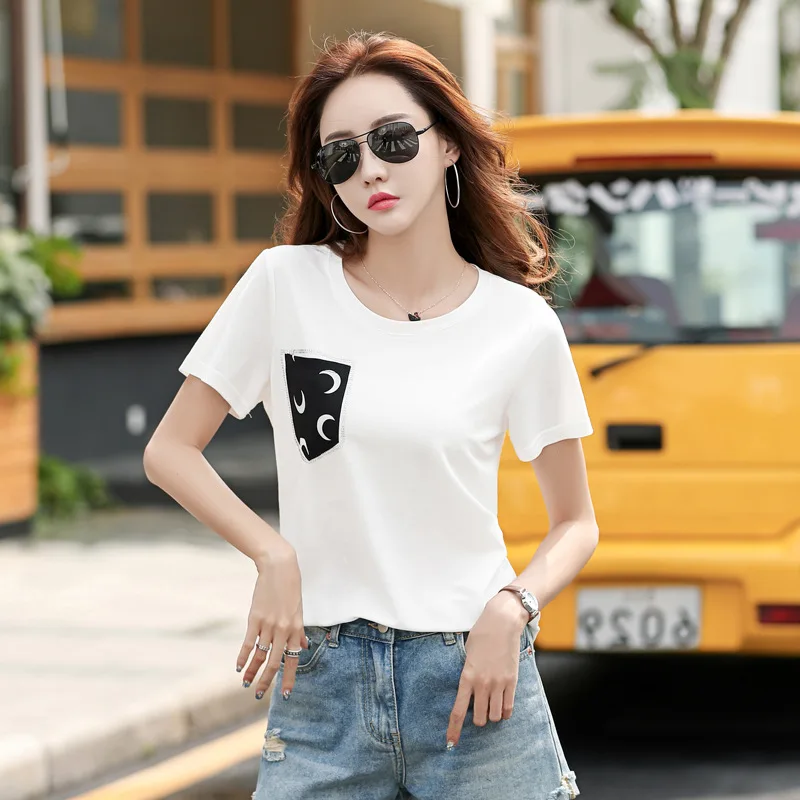 

T Shirt Women Clothes 2019 Fashion Tee Top Fashion Cotton Ladies Tee Shirt yellow