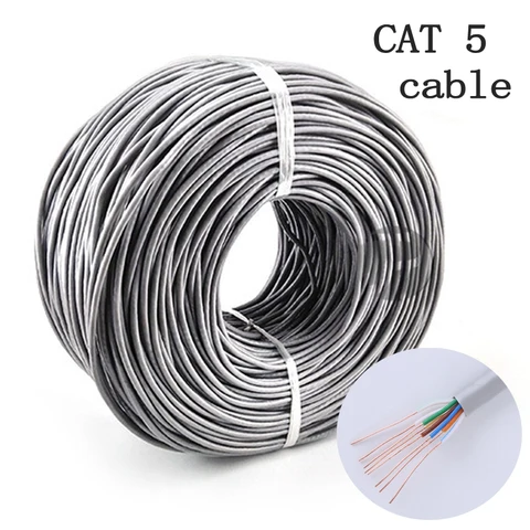 Кабель Ethernet CAT 5, 10 м, 20 м, 30 м, прочный сетевой кабель RJ45, UTP, патчкорд для роутера, модема, кабель локальной сети