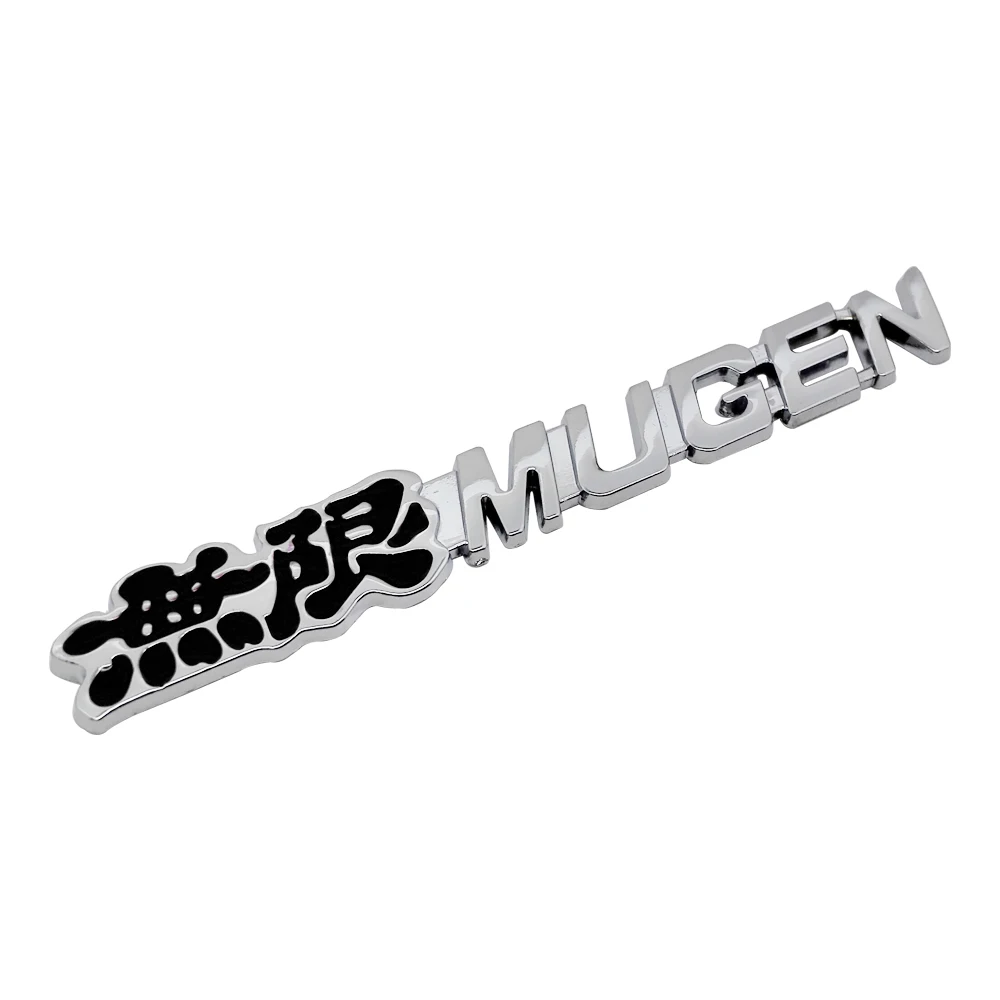 Black-Sticker Авто стиль решетка значок MUGEN Эмблема для Honda Accord Civic CRV Crosstour H-RV nsx Pilot Odyssey City CRZ Fit Spirior AVANCIER - Название цвета: Black-Sticker