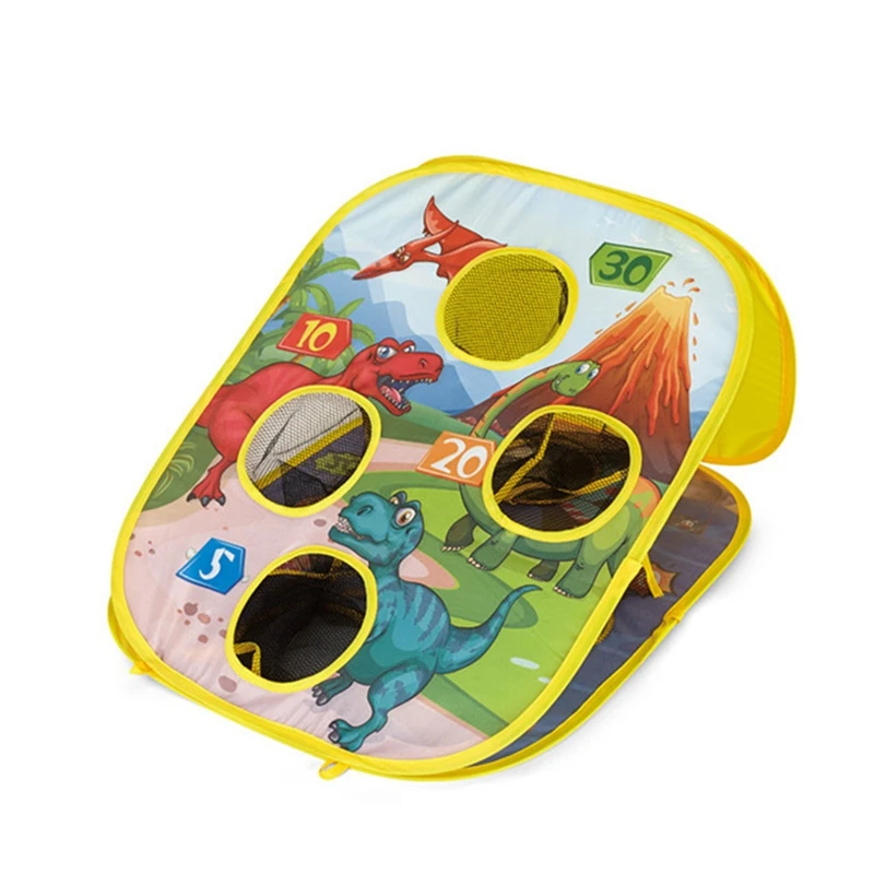 

Bean Bag Toss Games Kit for Kids, Double-Sided Collapsible Corn Hole Boards Indoor Outdoor Throwing Games Party Supplies