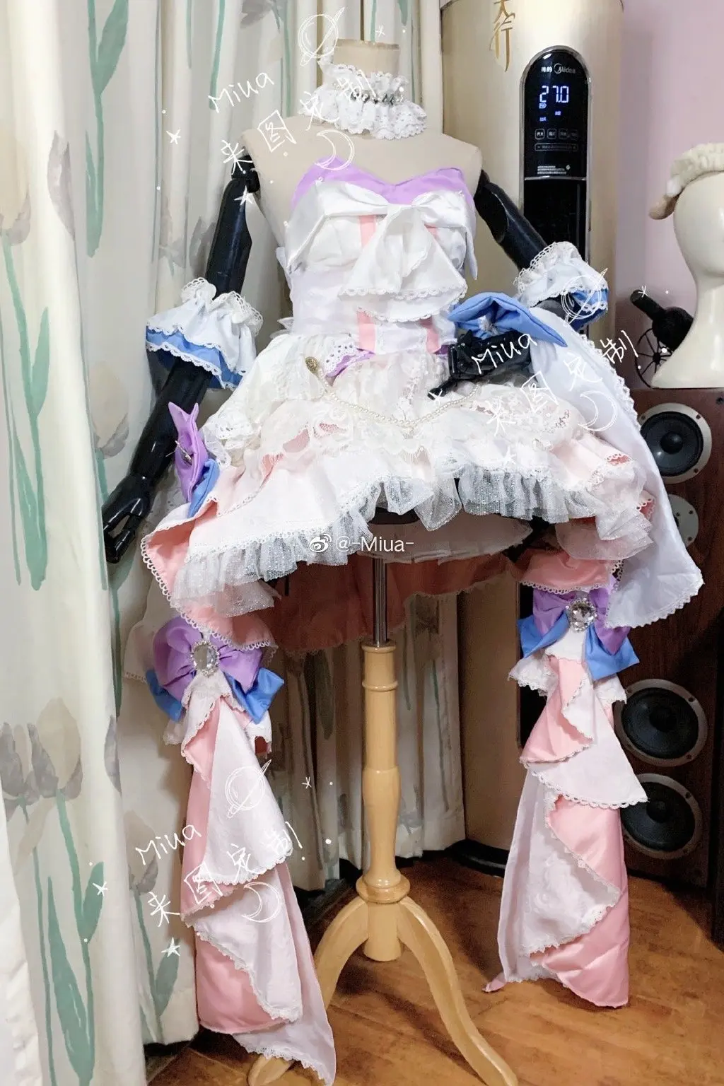 

Anime Hololive VTuber Minato Aqua Flowers Wedding Dress Party Unifrom Cosplay Costume Halloween Women Free Shipping 2021 New