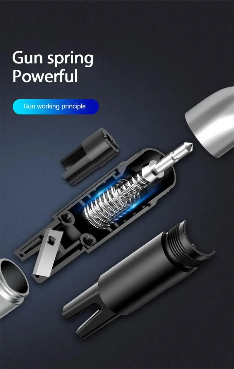 

Car Safety Hammer Car Window Glass Breaker Auto Seat Belt Cutter Knife Mini Life-Saving Escape Hammer Car Emergency Rescue Kit