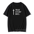 Винтажная Мужская футболка с надписью TRUE STORY BRO религиозная Подвеска 