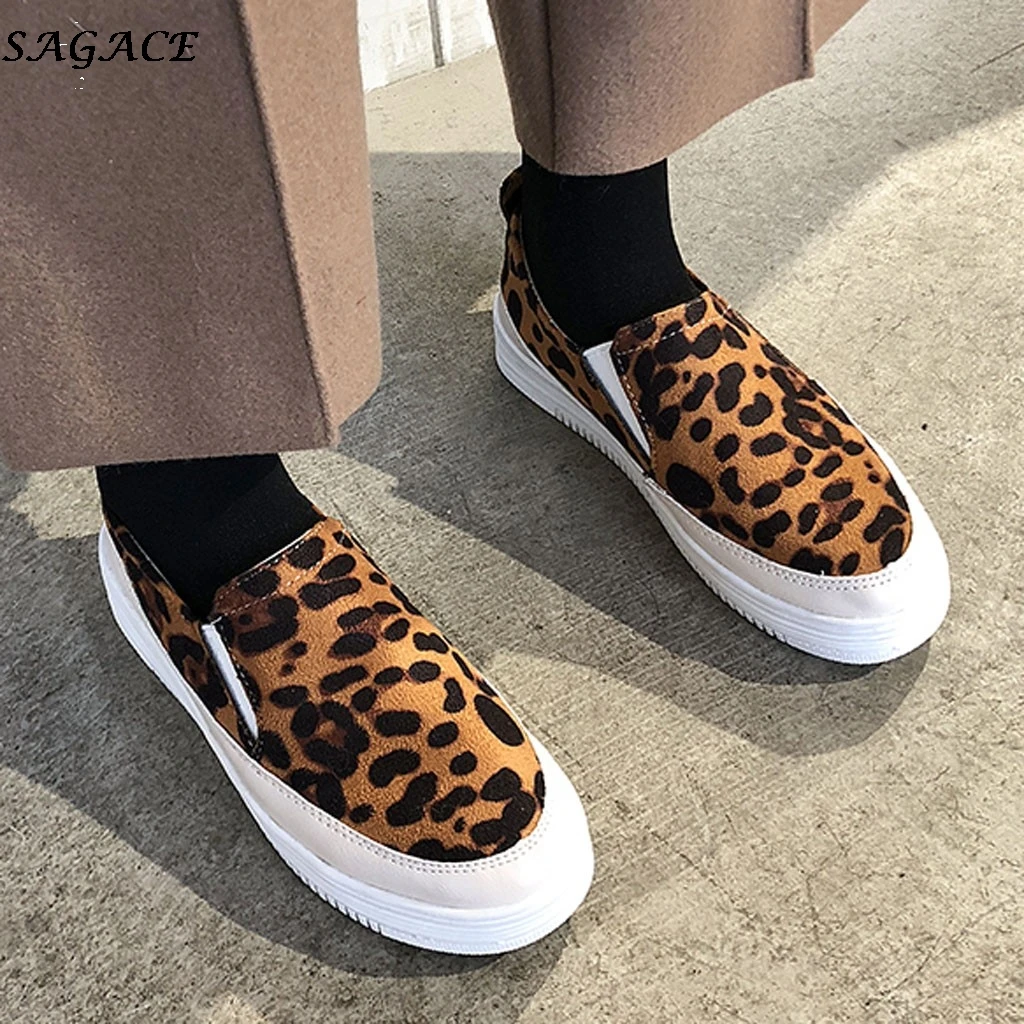 SAGACE/Осенняя женская повседневная обувь на плоской подошве модная с круглым