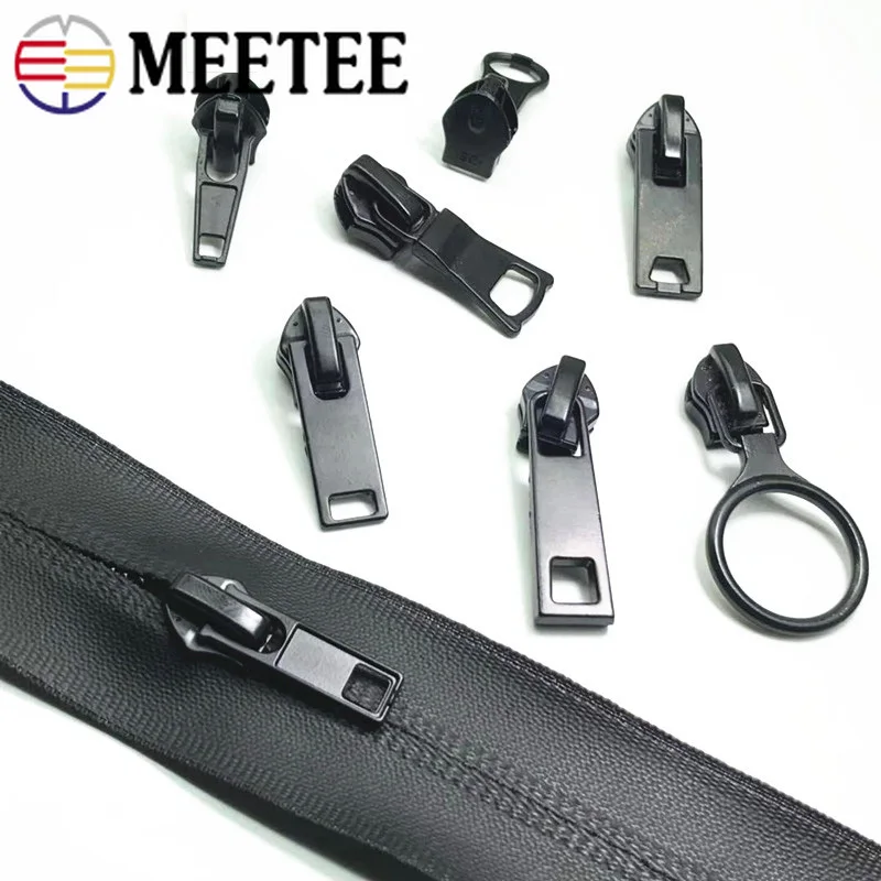 Meetee 10 шт. 5 # нейлоновые заглушки на молнии обратная Водонепроницаемая невидимая