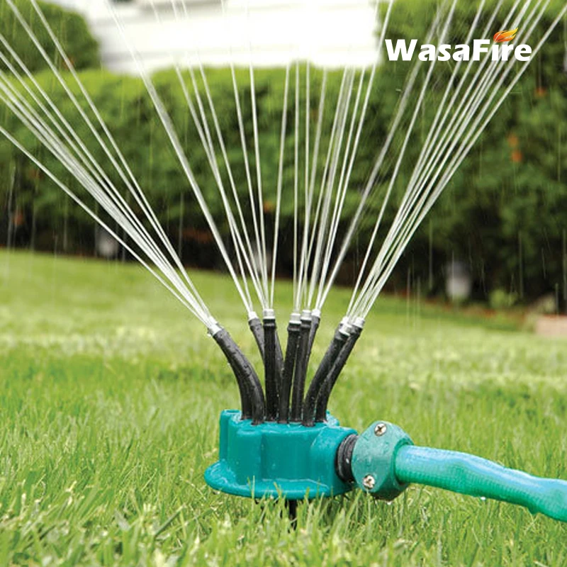 Автоматический разбрызгиватель для сада гибкая насадка полива газона 360