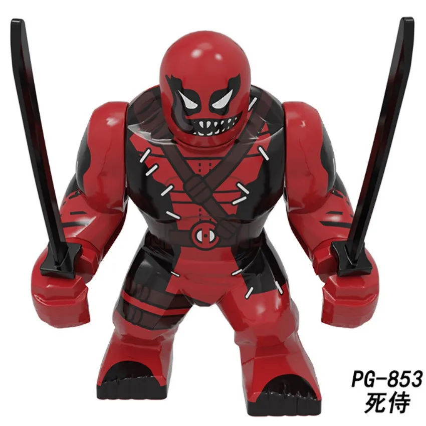 Большие фигурки из конструктора Disney Decool танос анти-Веном райот карнидж Зеленый