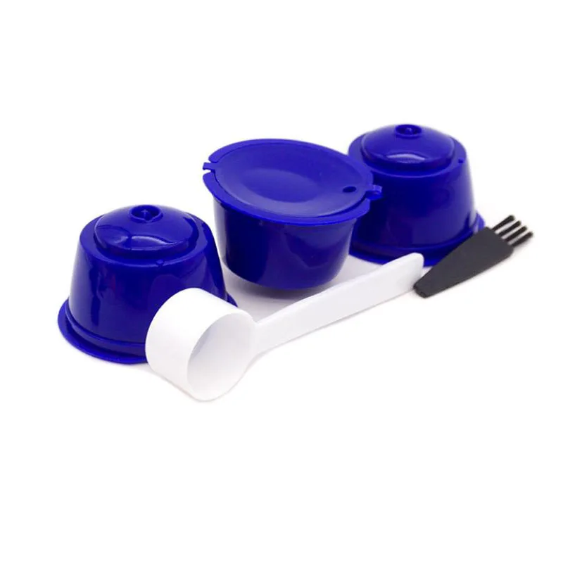 Многоразовые кофейные капсулы 3 шт. набор ложка-кисточка многоразовая кофейная