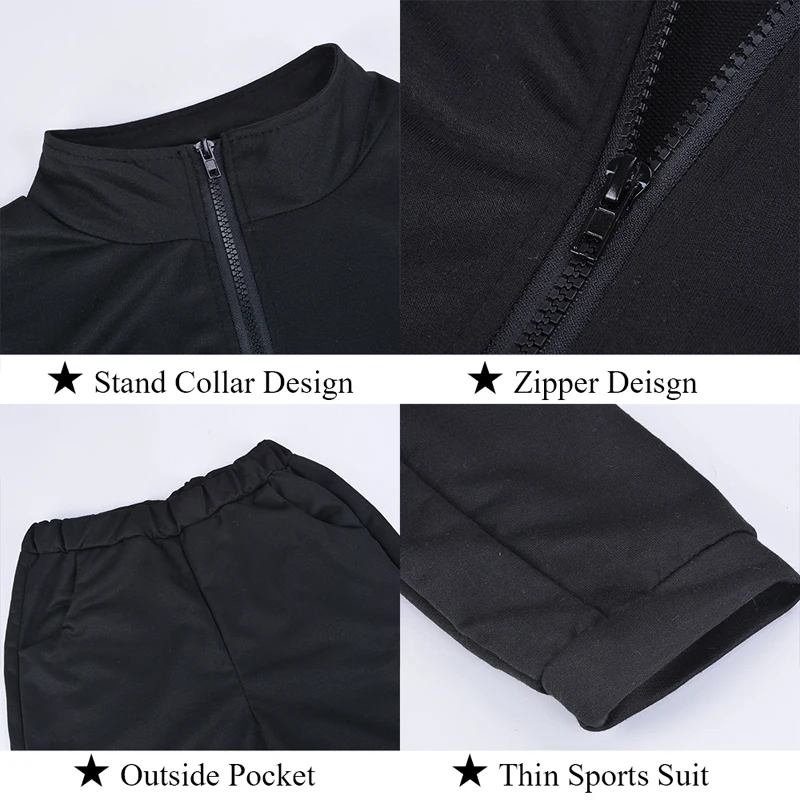 Модный Зимний спортивный костюм из 2 предметов 2019 теплая спортивная одежда для