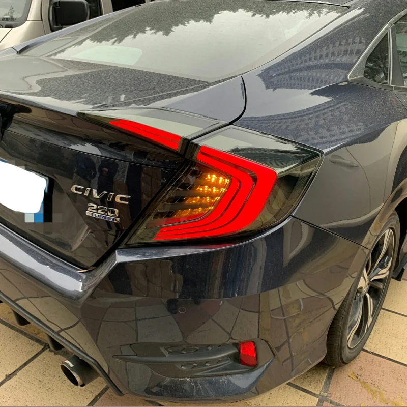 Vland светодиодные задние лампы для Honda Civic светодиодные задние фонари крест задний багажник крышка лампы drl+ сигнала+ Тормозная+ обратный